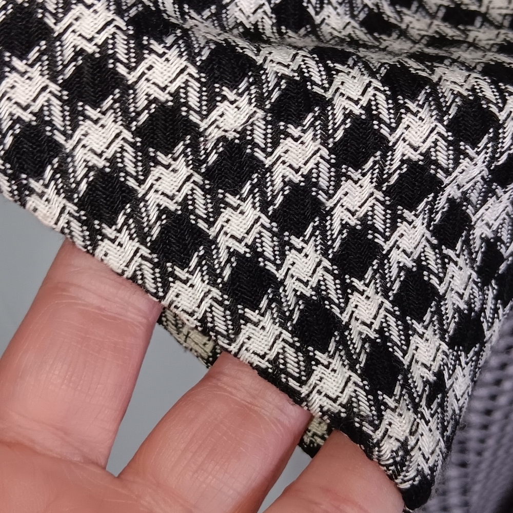 Womens Vintage Maggy Boutique Elegant Black and White Houndstooth Dress sz 6 - Picture 4 of 7
